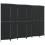 VidaXL vidaXL Room Divider 6 Panels Privacy Screen Balcony Screen Black Poly Rattan 2