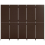 VidaXL vidaXL Room Divider 5 Panels Privacy Screen Balcony Screen Brown Poly Rattan 5
