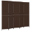 VidaXL vidaXL Room Divider 5 Panels Privacy Screen Balcony Screen Brown Poly Rattan 1