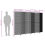 VidaXL vidaXL Room Divider 6 Panels Privacy Screen Balcony Screen Black Poly Rattan 4