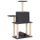 VidaXL (dark grey) vidaXL Cat Tree with Sisal Scratching Posts Cat Scratch Tower Climbing Tree 6