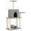 VidaXL (light grey) vidaXL Cat Tree with Sisal Scratching Posts Cat Scratch Tower Climbing Tree 2