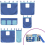 VidaXL (blue) vidaXL Curtains for Loft Bed Blackout Privacy Bed Tent Bed Canopy Polyester 1