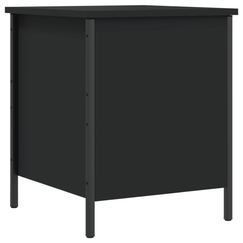 (black, 40 x 42.5 x 50 cm) vidaXL Storage Bench Hallway Shoe Bench Chair Storage Box Engineered Wood