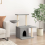 VidaXL (light grey) vidaXL Cat Tree with Sisal Scratching Posts Cat Tower Pet Cat Climbing Tree 3