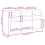 VidaXL (concrete grey) vidaXL Sideboard with LED Lights Home Cupboard Side Cabinet Storage Highboard 4