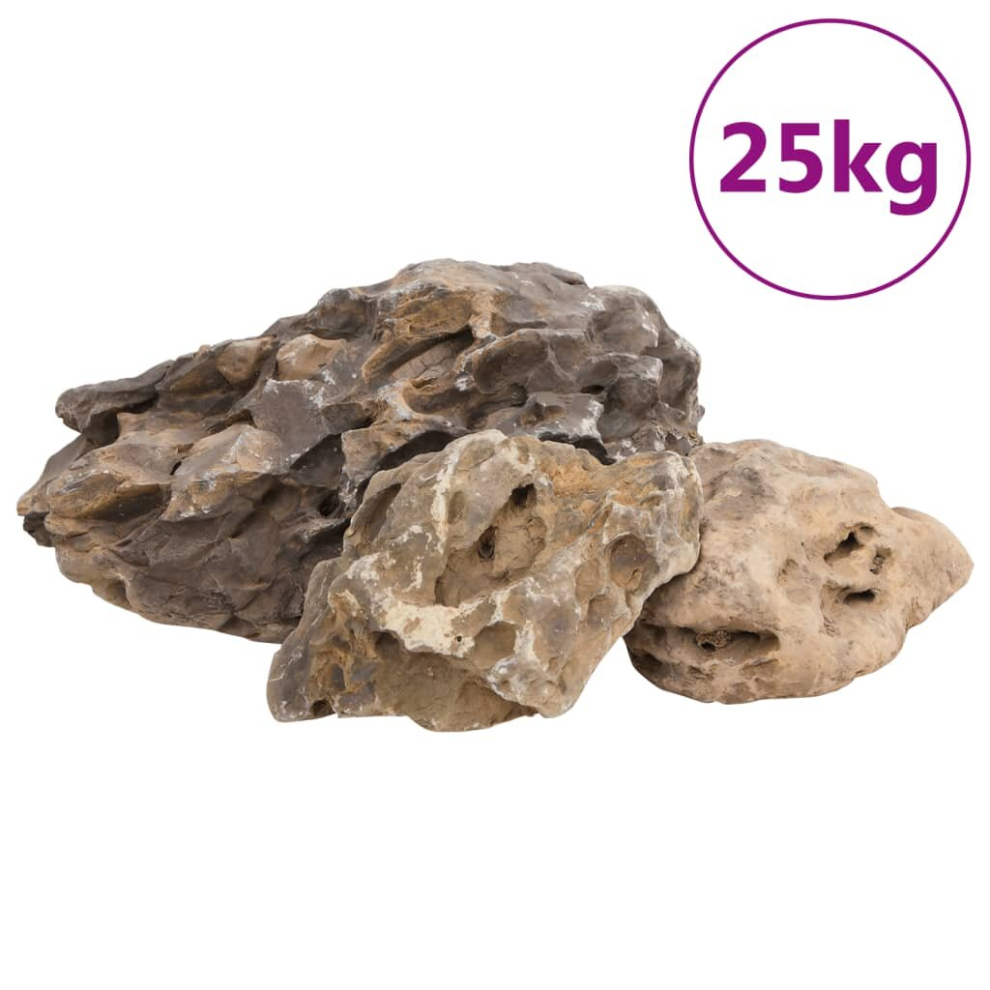 Vidaxl (Grey, 10-40 Cm (25 Kg)) Dragon Stones Natural Rock Dragon Rock Aquarium Stone Dragon Rocks