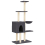 VidaXL (dark grey) vidaXL Cat Tree with Sisal Scratching Posts Cat Scratch Tower Climbing Tree 2