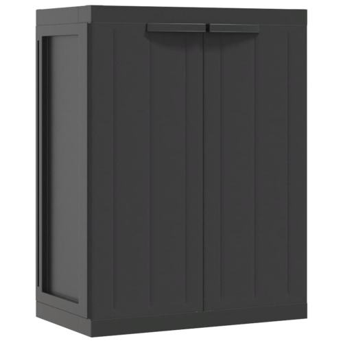 VidaXL vidaXL Gartenschrank Schwarz 65x37x85 cm PP