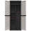 VidaXL vidaXL Gartenschrank Grau und Schwarz 65x37x165 cm PP 11