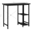 VidaXL vidaXL Computer Desk Black MDF and Metal Office Study Working Side Desk Table 4