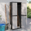 VidaXL vidaXL Gartenschrank Grau und Schwarz 65x37x165 cm PP 3