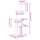 VidaXL (dark grey) vidaXL Cat Tree with Sisal Scratching Posts Cat Scratch Tower Climbing Tree 4