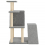 VidaXL (light grey) vidaXL Cat Tree with Sisal Scratching Posts Cat Scratch Tower Climbing Tree 5
