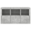 VidaXL (concrete grey) vidaXL Sideboard with LED Lights Home Cupboard Side Cabinet Storage Highboard 6