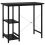 VidaXL vidaXL Computer Desk Black MDF and Metal Office Study Working Side Desk Table 5