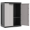 VidaXL vidaXL Gartenschrank Grau und Schwarz 65x37x85 cm PP 9