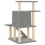 VidaXL (light grey) vidaXL Cat Tree with Sisal Scratching Posts Cat Scratch Tower Climbing Tree 6
