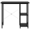VidaXL vidaXL Computer Desk Black MDF and Metal Office Study Working Side Desk Table 3