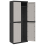 VidaXL vidaXL Gartenschrank Grau und Schwarz 65x37x165 cm PP 9