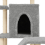 VidaXL (light grey) vidaXL Cat Tree with Sisal Scratching Posts Cat Scratch Tower Climbing Tree 7