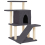 VidaXL (dark grey) vidaXL Cat Tree with Sisal Scratching Posts Cat Scratch Tower Climbing Tree 1