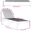 VidaXL vidaXL Sonnenliege Anthrazit 186x60x29 cm PP 4