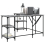 VidaXL (grey sonoma) vidaXL Desk Office Desk Computer Table Study Writing Table Engineered Wood 3