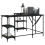 VidaXL (black) vidaXL Desk Office Desk Computer Table Study Writing Table Engineered Wood 3