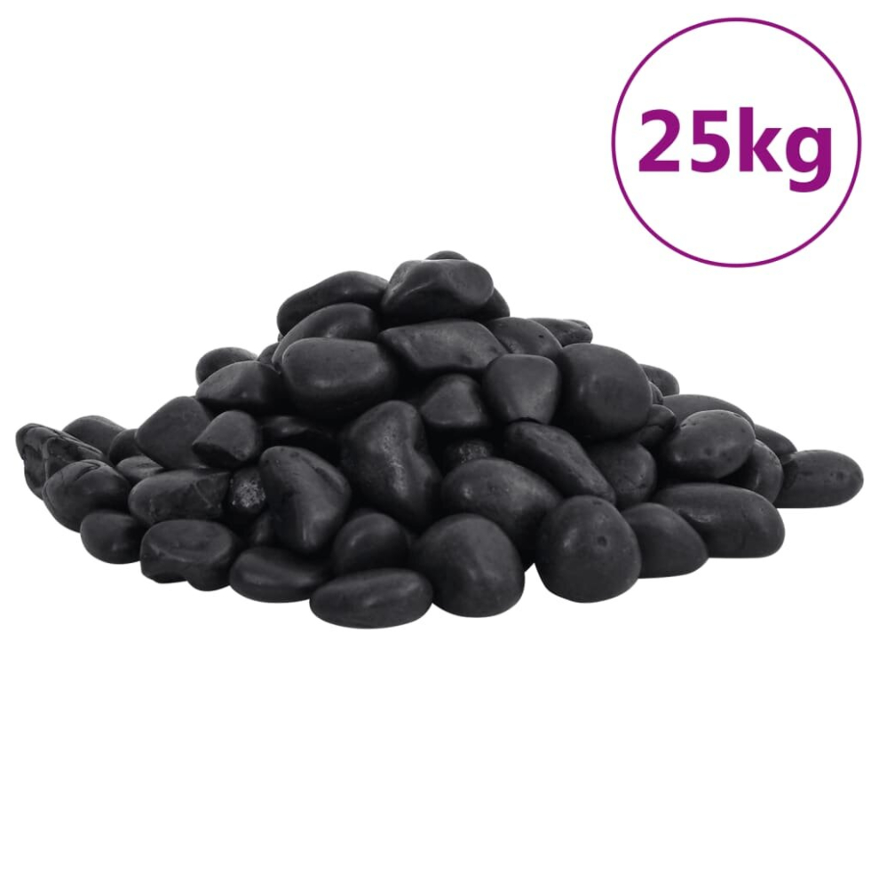 Vidaxl (2-5 Cm (25 Kg)) Polished Pebbles Landscaping Stones Decorative Vase Pebbles River Rocks