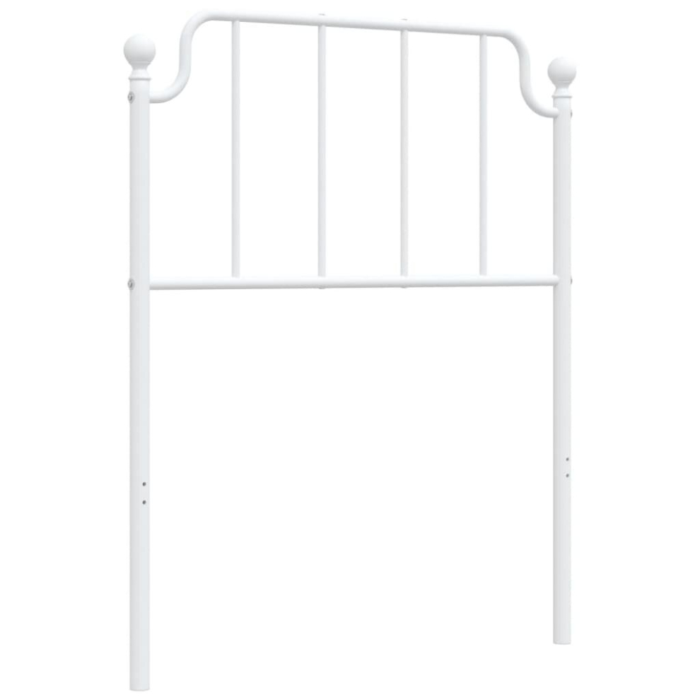 (white, 75 cm) vidaXL Metal Headboard Bedroom Home Decor Bed Header Guest Room Bed Headboard