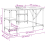 VidaXL (grey sonoma) vidaXL Desk Office Desk Computer Table Study Writing Table Engineered Wood 9