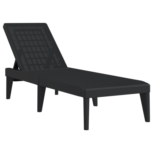 VidaXL vidaXL Sonnenliege Anthrazit 186x60x29 cm PP