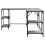 VidaXL (grey sonoma) vidaXL Desk Office Desk Computer Table Study Writing Table Engineered Wood 5