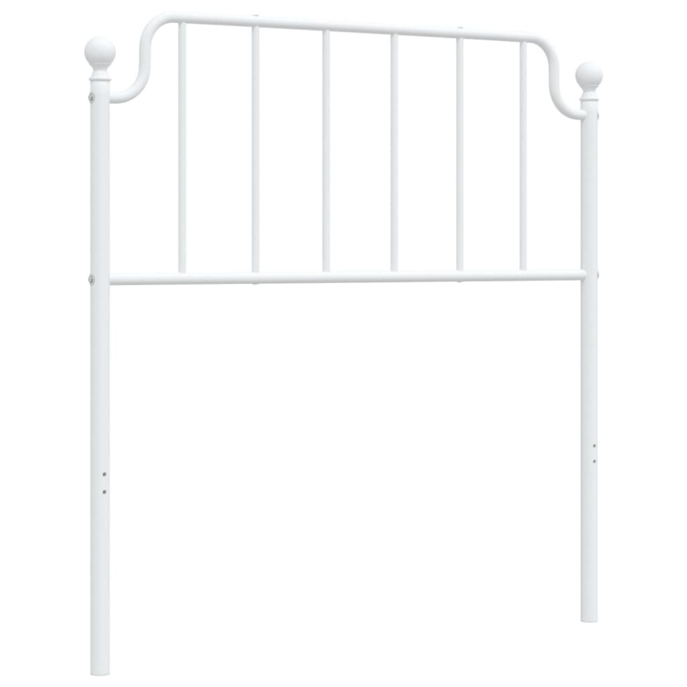 (white, 90 cm) vidaXL Metal Headboard Bedroom Home Decor Bed Header Guest Room Bed Headboard