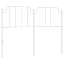 (white, 150 cm) vidaXL Metal Headboard Bedroom Home Decor Bed Header Guest Room Bed Headboard