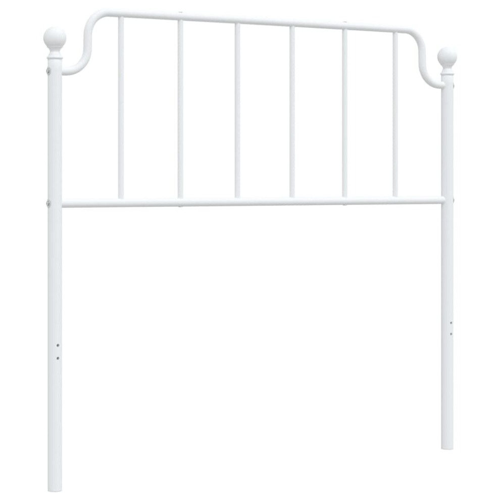 (white, 100 cm) vidaXL Metal Headboard Bedroom Home Decor Bed Header Guest Room Bed Headboard