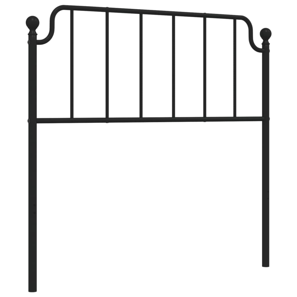 (black, 100 cm) vidaXL Metal Headboard Bedroom Home Decor Bed Header Guest Room Bed Headboard