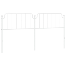 (white, 193 cm) vidaXL Metal Headboard Bedroom Home Decor Bed Header Guest Room Bed Headboard