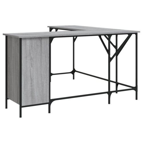 VidaXL (grey sonoma) vidaXL Desk Office Desk Computer Table Study Writing Table Engineered Wood 1