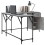 VidaXL (grey sonoma) vidaXL Desk Office Desk Computer Table Study Writing Table Engineered Wood 3