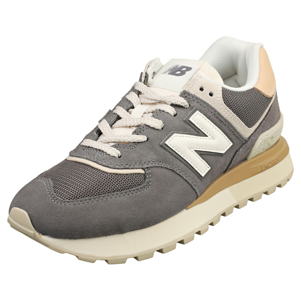 (4) New Balance 574 Mens Casual Trainers in Grey