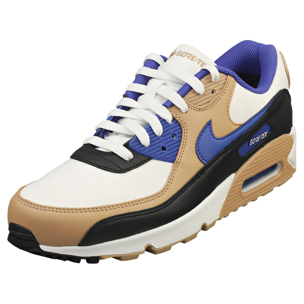 (8) Nike Air Max 90 Gore-tex Mens Fashion Trainers in White Multicolour