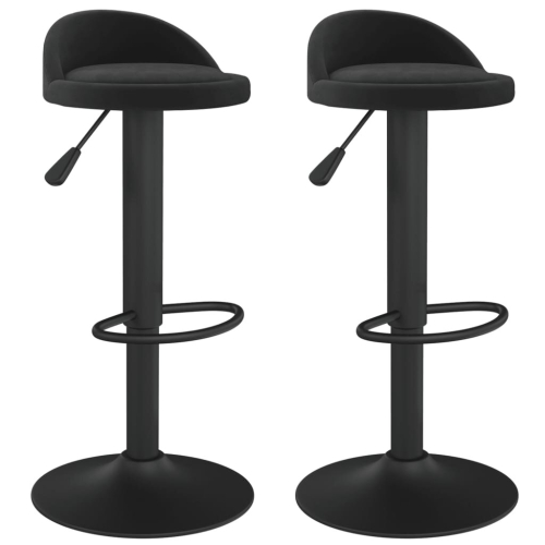 VidaXL vidaXL Barhocker 2 Stk. Schwarz Samt 1