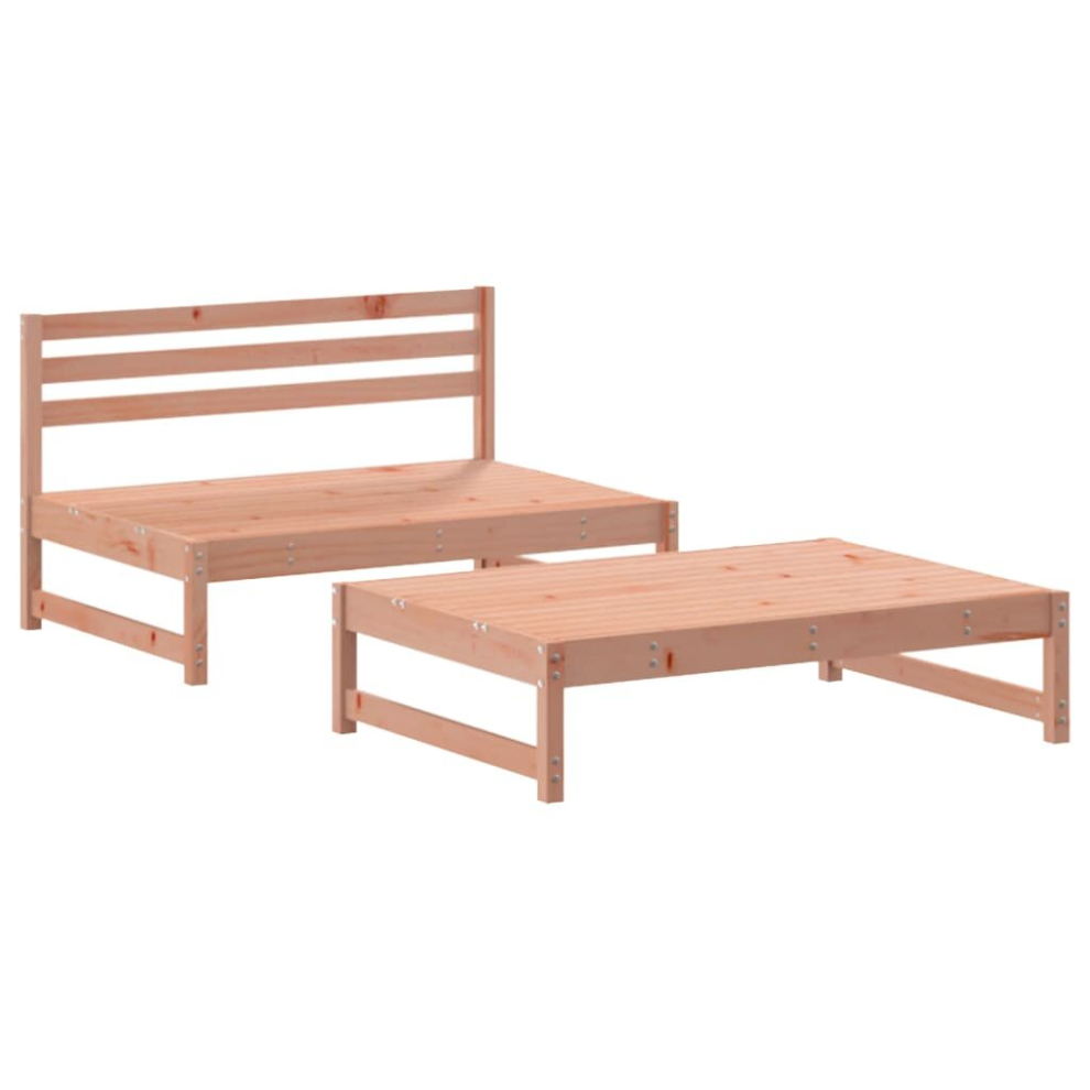 (natural douglas) vidaXL Garden Lounge Set Wooden Bench Outdoor Bench 2 Piece Solid Wood Pine