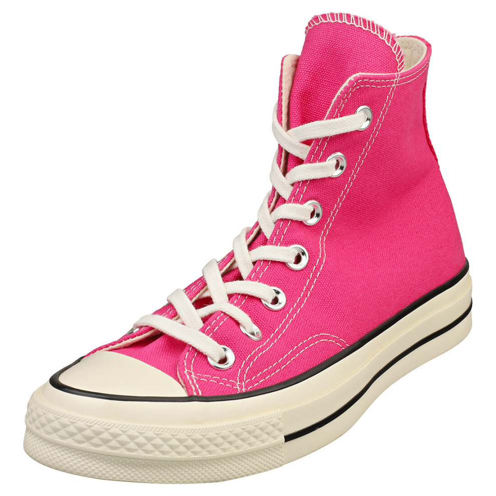 (4.5) Converse Chuck 70 Hi Unisex Casual Trainers in Pink