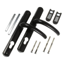 Yale Superior Door Handle Standard Security for PVCu Doors 92 mm/215 mm Black
