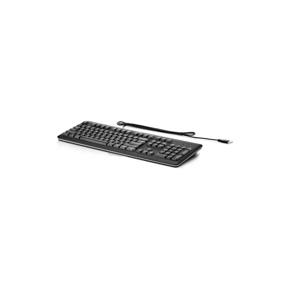 HP Promo Wired USB Keyboard UK QWERTY Black QY776AT#ABU