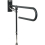 Croydex Croydex Foldaway Drop Down Grab Rail with Leg Wall Mount Mobility Aid Steel Grey 1