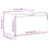 VidaXL vidaXL Wall-mounted Bedside Cabinets with LED Lights Side Table 2 pcs White 4